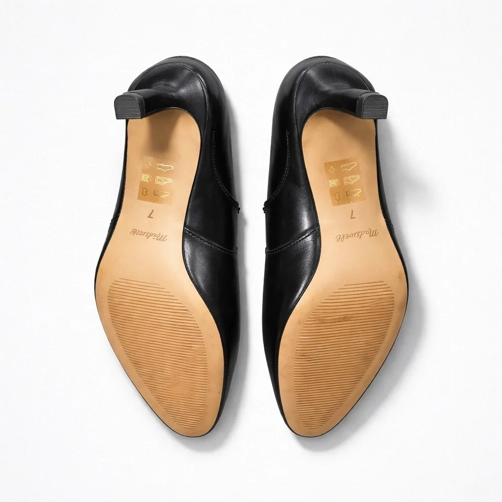 Madewell Black Leather Ankle Boots